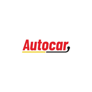 Logo Autocar - cervene pismo jednoduche