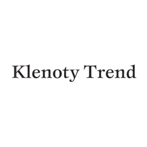 Logo Klenoty Trend - minimalisticke cierne pismo