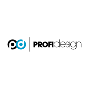 Profidesign logo - jednoduche ciste linie minimalisticke cierne logo