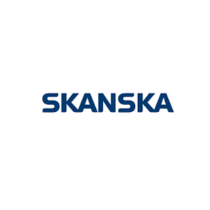 Skanska logo - minimalisticke logo modrej farby