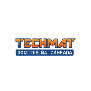 Loga Techmat dvojfarebne moderne logo oranzova a modra