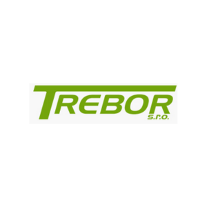 Logo Trebor - moderny dizajn s pismenami v modrej farbe