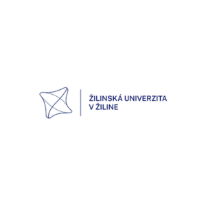 Logo zilinska univerzita v ziline - moderny dizajn s pismenami v modrej farbe