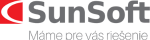 Sunsoft logo - sive pismo font Open Sans , cerveny favicon